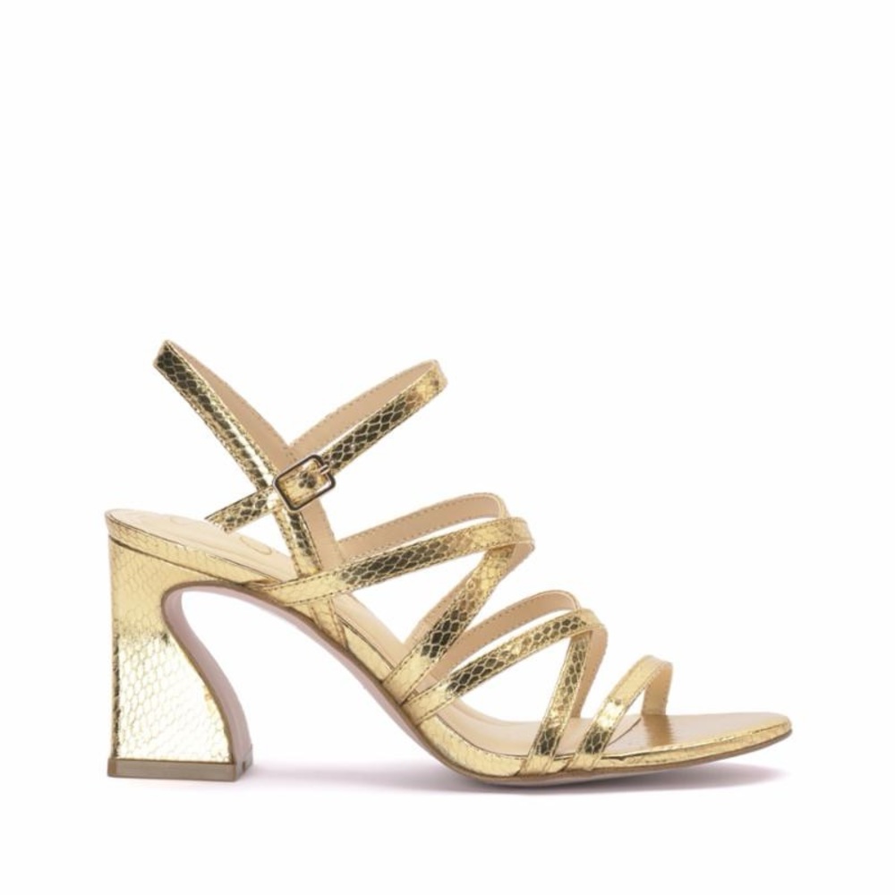 Jessica Simpson | Gold Nirina Block Heel | Sz 8.5